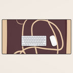 Abstract Line Art Cat 3 Desk Mat Gallery Image 1