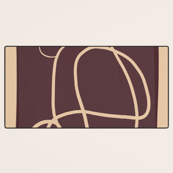 Abstract Line Art Cat 3 Desk Mat Gallery Image 3