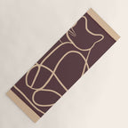 Abstract Line Art Cat 3 Yoga Mat Gallery Image 1