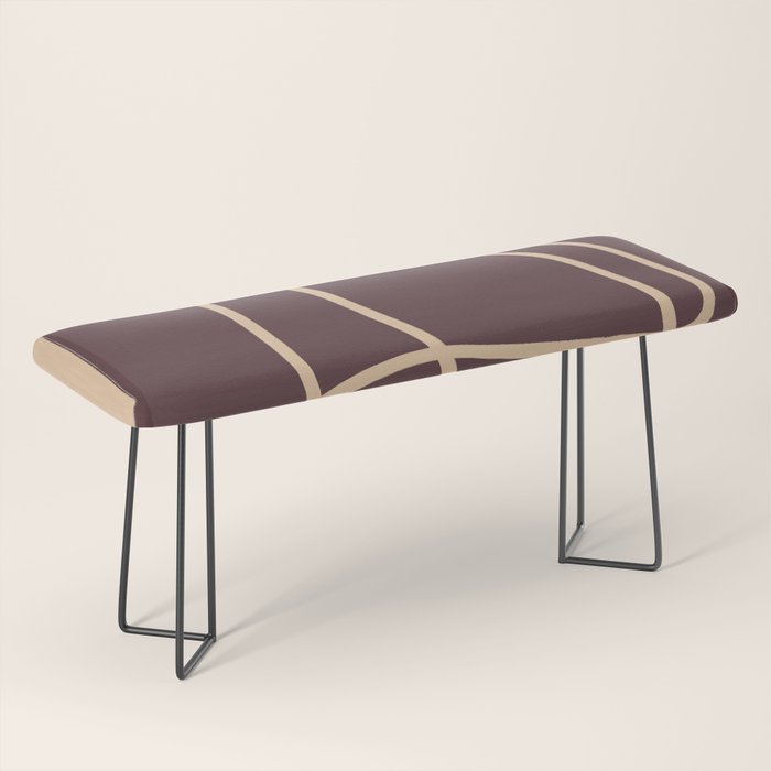 Abstract Line Art Cat 3 Bench Gallery Image 1