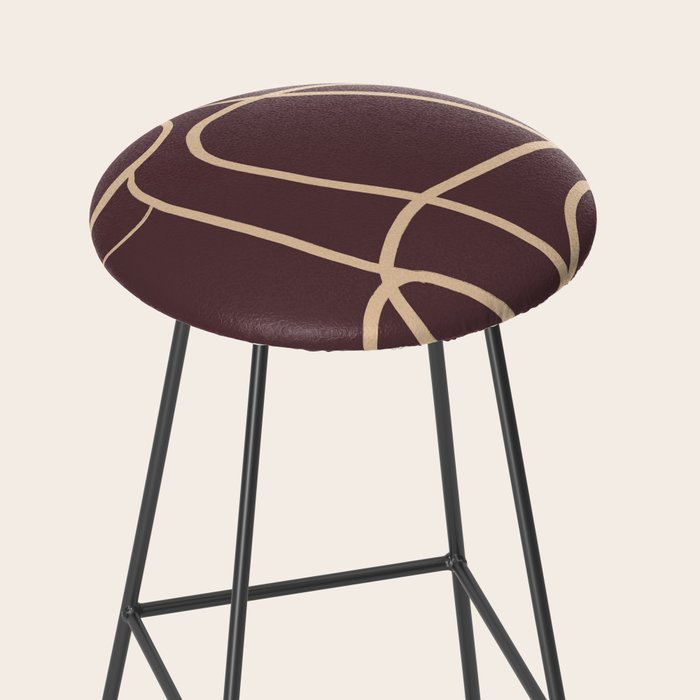 Abstract Line Art Cat 3 Stool Gallery Image 2