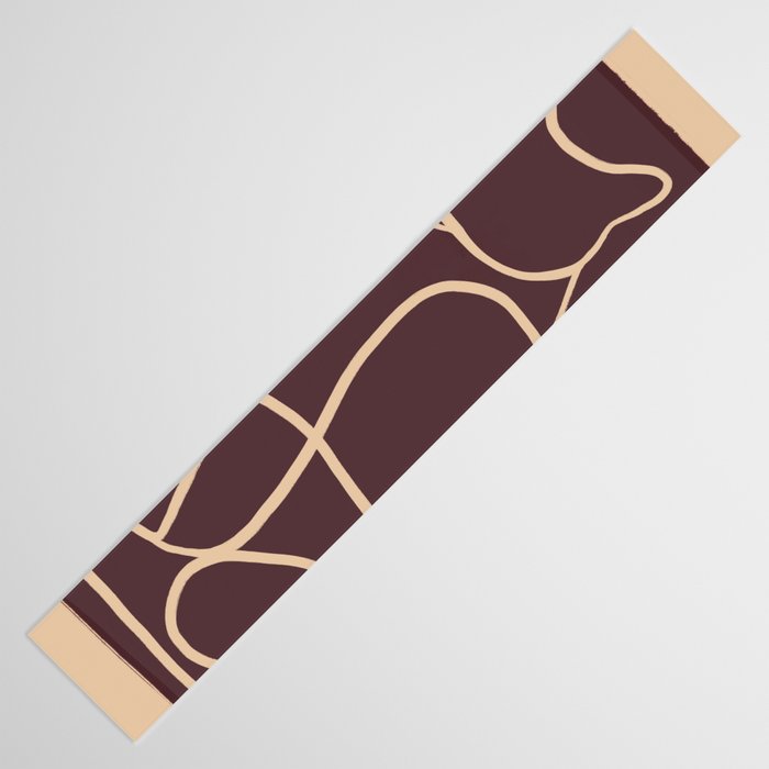 Abstract Line Art Cat 3 Table Runner Gallery Image 3