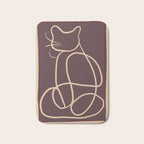 Abstract Line Art Cat 3 Bath Mat Gallery Image 1