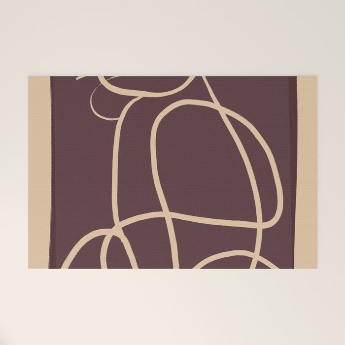 Abstract Line Art Cat 3 Welcome Mat Gallery Image 1