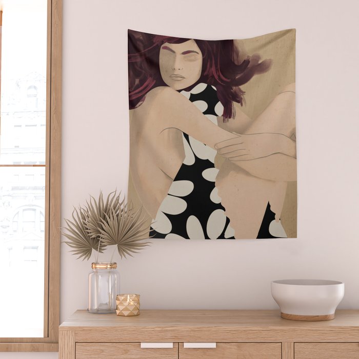 Abstract Art Female Figure 33 Wall Tapestry Gallery Image 2