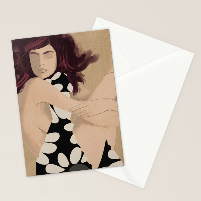 Abstract Art Female Figure 33 Stationery Card Gallery Image 2