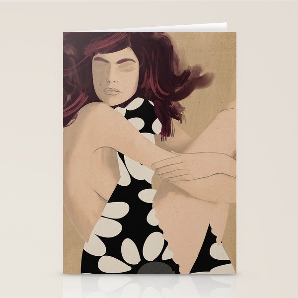 Abstract Art Female Figure 33 Stationery Card Gallery Image 1
