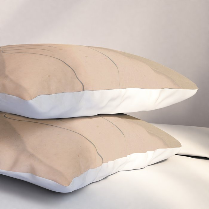 Abstract Art Female Figure 33 Pillow Sham Gallery Image 3
