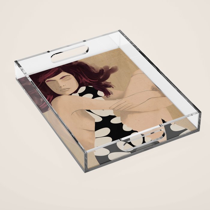 Abstract Art Female Figure 33 Acrylic Tray Gallery Image 1