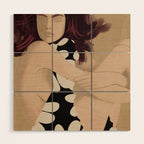 Abstract Art Female Figure 33 Wood Wall Art Gallery Image 1