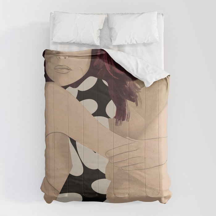 Abstract Art Female Figure 33 Comforter Gallery Image 6