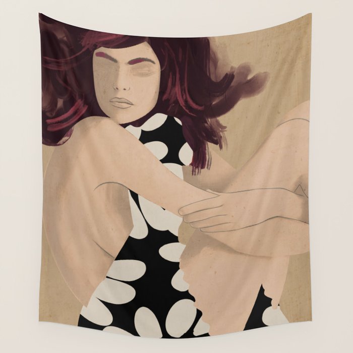 Abstract Art Female Figure 33 Wall Tapestry Gallery Image 4