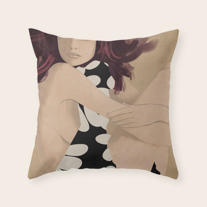 Abstract Art Female Figure 33 Throw Pillow Gallery Image 6