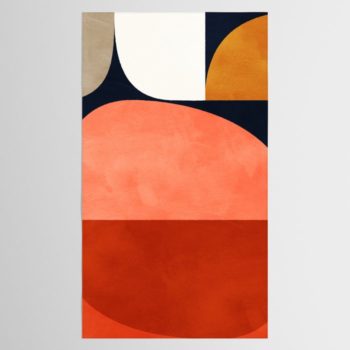 mid century geoemtric abstract autumn 3 Tablecloth Gallery Image 2