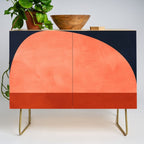 mid century geoemtric abstract autumn 3 Credenza Gallery Image 1