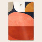 mid century geoemtric abstract autumn 3 Cutting Board Gallery Image 1