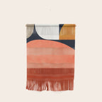mid century geoemtric abstract autumn 3 Wall Hanging Gallery Image 1