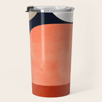 mid century geoemtric abstract autumn 3 Travel Mug Gallery Image 3
