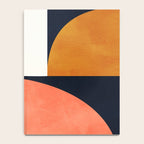 mid century geoemtric abstract autumn 3 Notebook Gallery Image 4