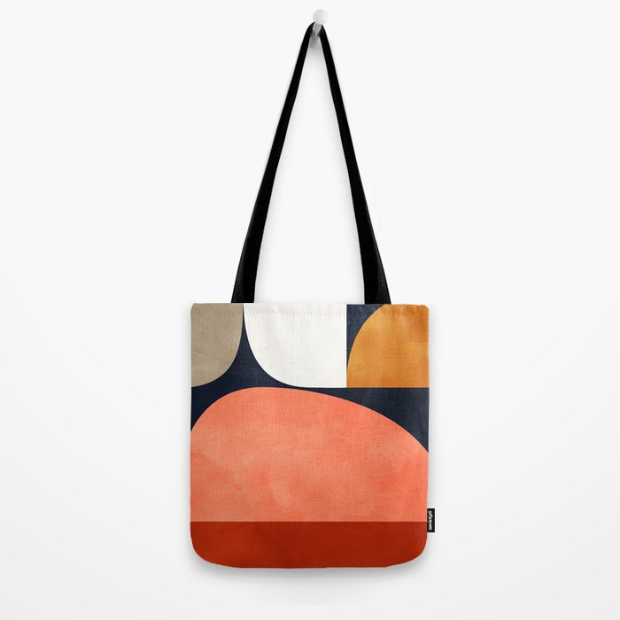 mid century geoemtric abstract autumn 3 Tote Bag Gallery Image 2