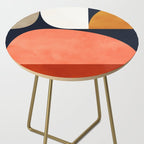 mid century geoemtric abstract autumn 3 Side Table Gallery Image 2