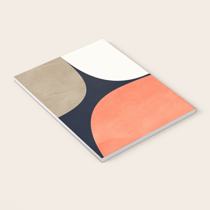 mid century geoemtric abstract autumn 3 Notebook Gallery Image 3
