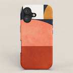mid century geoemtric abstract autumn 3 iPhone Case Gallery Image 1
