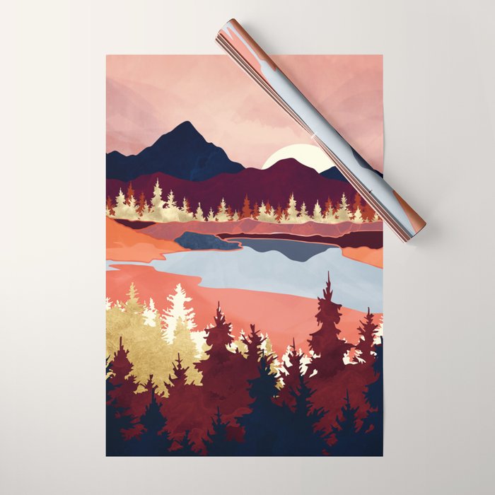 Grapefruit Sky Wrapping Paper Gallery Image 1