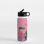 Crocodile Jazz Lounge Vibes Water Bottle Gallery Image 1