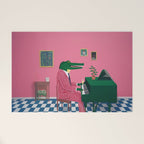 Crocodile Jazz Lounge Vibes Welcome Mat Gallery Image 1