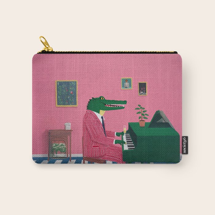 Crocodile Jazz Lounge Vibes Carry All Pouch Gallery Image 1