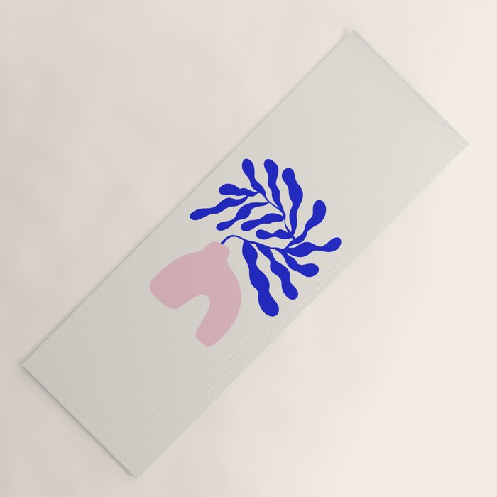 Blue Matisse Ferns II Yoga Mat Gallery Image 1