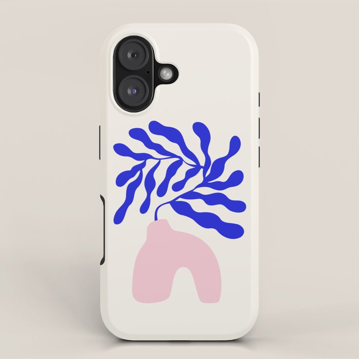 Blue Matisse Ferns II iPhone Case Gallery Image 1