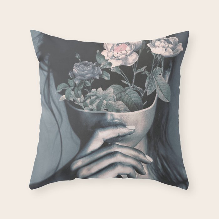 inner garden Throw Pillow Gallery Image 1