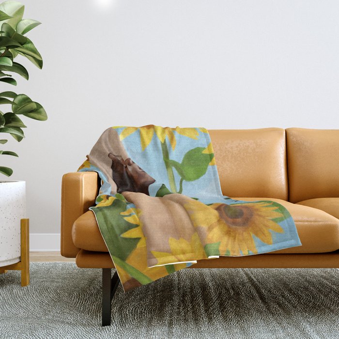 Golden Reflections Throw Blanket Gallery Image 1