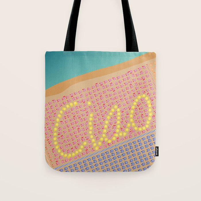Ciao / Hello Italy Beach Umbrellas - Aerial Italian Tote Bag Gallery Image 1