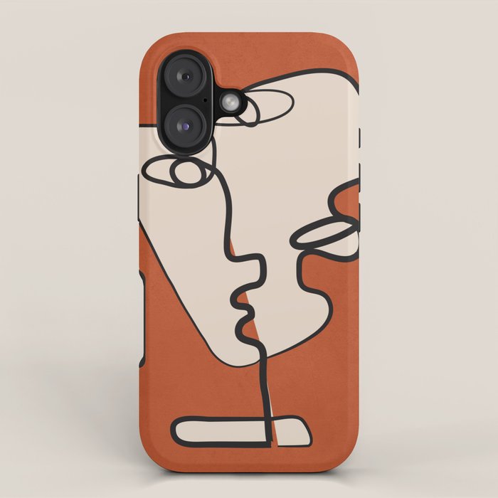 Interwoven Faces 2 iPhone Case Gallery Image 1