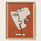 Interwoven Faces 2 Serving Tray Gallery Image 1