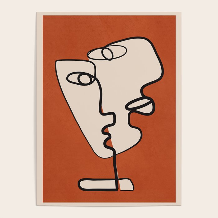 Interwoven Faces 2 Poster Gallery Image 4