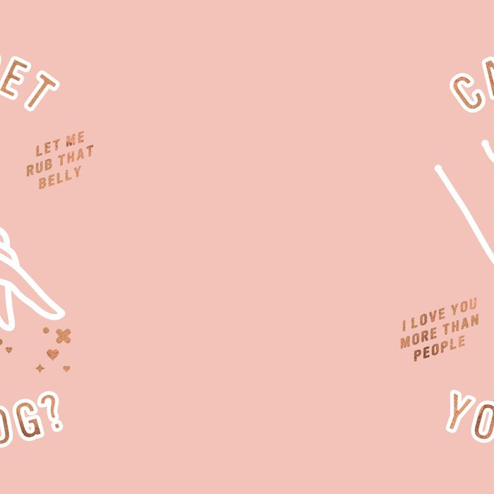 Can I Pet Your Dog - Rose Gold & Blush Palette Coffee Mug Gallery Image 2