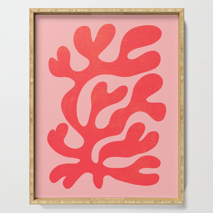 Red Salsa: Matisse Paper Cutouts 07 Serving Tray Gallery Image 1