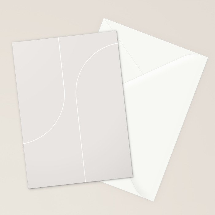 Modern Minimal Line Abstract XLIII Stationery Card Gallery Image 2
