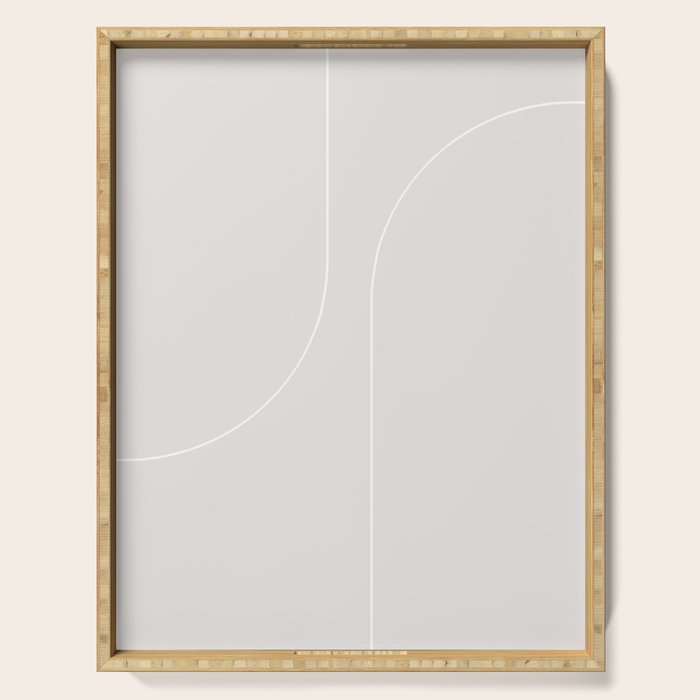 Modern Minimal Line Abstract XLIII Serving Tray Gallery Image 1