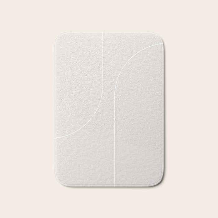 Modern Minimal Line Abstract XLIII Bath Mat Gallery Image 1