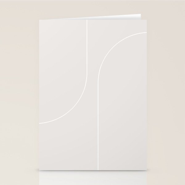 Modern Minimal Line Abstract XLIII Stationery Card Gallery Image 2