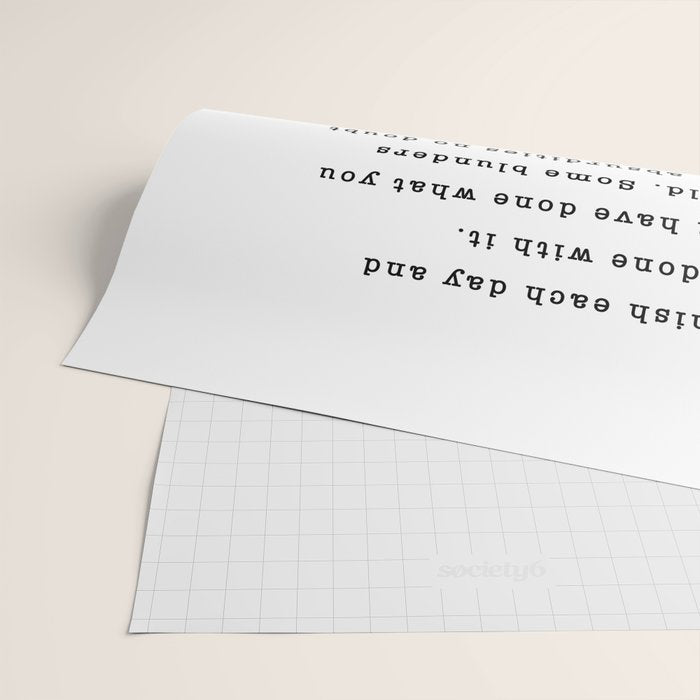 Ralph Waldo Emerson, Finish Each Day  Wrapping Paper Gallery Image 2