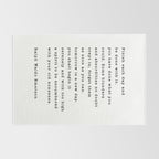 Ralph Waldo Emerson, Finish Each Day  Rug Gallery Image 2
