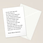 Ralph Waldo Emerson, Finish Each Day  Stationery Card Gallery Image 2