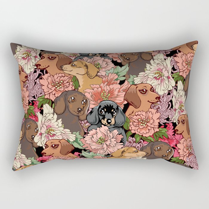 Because Dachshund Rectangular Pillow Gallery Image 2