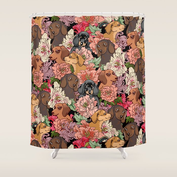Because Dachshund Shower Curtain Gallery Image 1